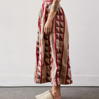 Kapital Pueblo Stripe Harvest Skirt, Red/Brown