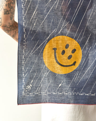 Kapital Rain Smile Bandana, Navy