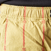 Kapital Siam Stripe Easy Shorts, Light Khaki