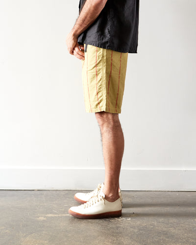 Kapital Siam Stripe Easy Shorts, Light Khaki