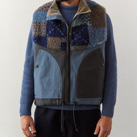 Kapital Tugihagi Fleece Hutte Vest, Navy