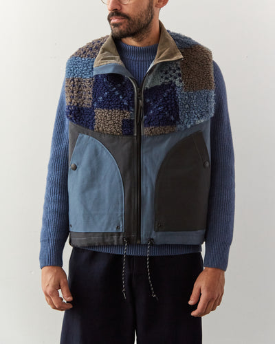 Kapital Tugihagi Fleece Hutte Vest, Navy