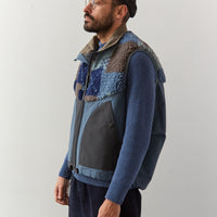 Kapital Tugihagi Fleece Hutte Vest, Navy