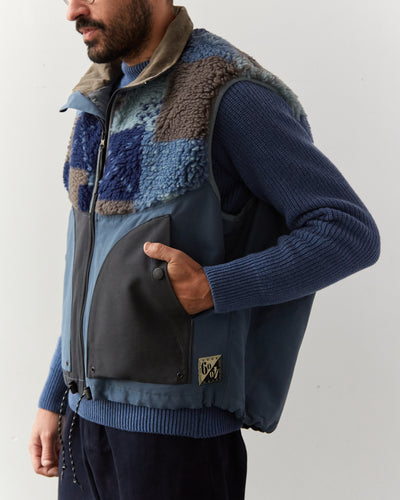 Kapital Tugihagi Fleece Hutte Vest, Navy