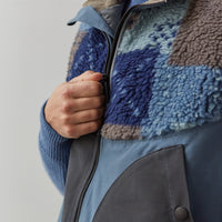 Kapital Tugihagi Fleece Hutte Vest, Navy