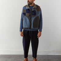 Kapital Tugihagi Fleece Hutte Vest, Navy