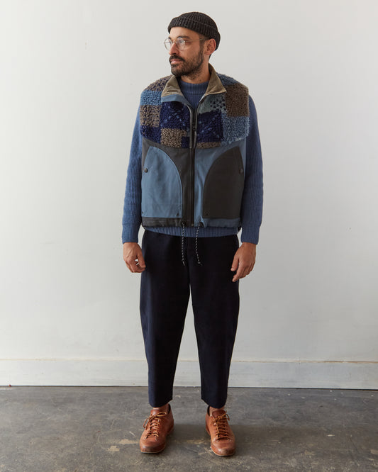 Kapital Tugihagi Fleece Hutte Vest, Navy