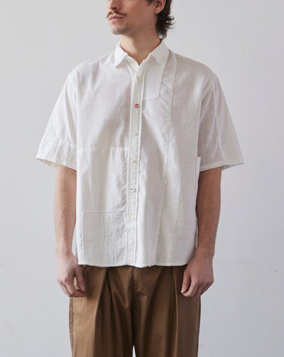 Kapital White Patch Katmandu Shirt, White