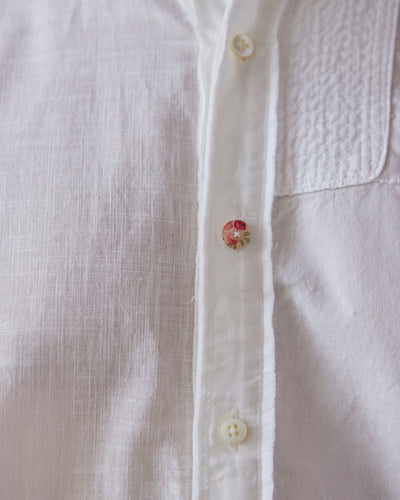 Kapital White Patch Katmandu Shirt, White