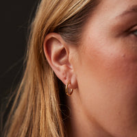 Kara Yoo Arlo Small Hoops, Yellow Gold