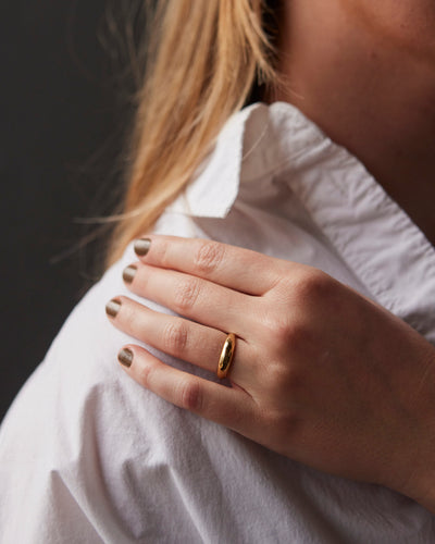 Kara Yoo Hera Dome Ring, Gold Vermeil