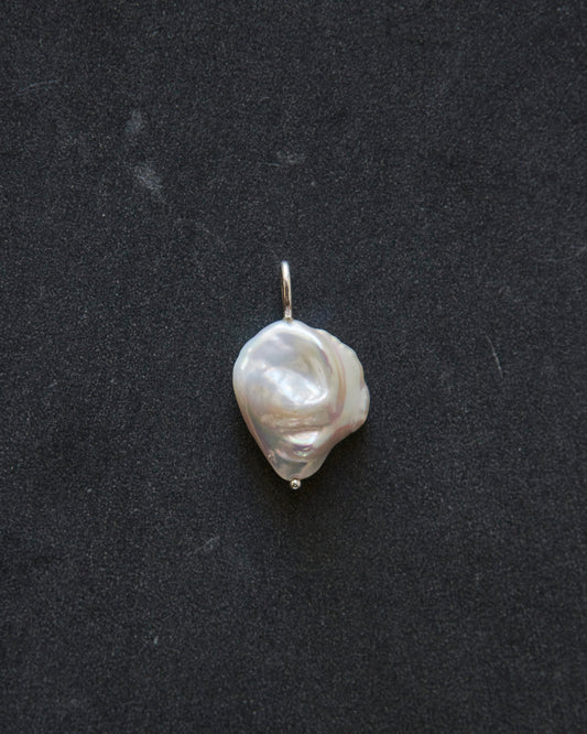 Kara Yoo Keshi Petal Pearl Pendant, Sterling Silver