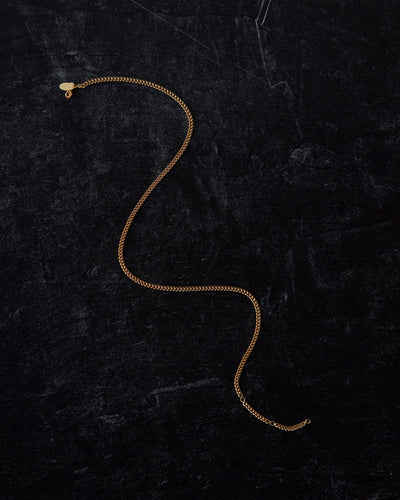 Kara Yoo Midi Curb Necklace, Yellow Gold