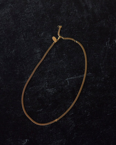 Kara Yoo Midi Curb Necklace, Yellow Gold