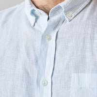 La Paz Branco Shirt, Blue Stripes
