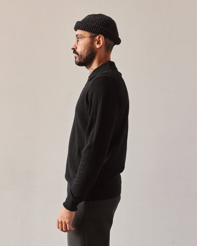 La Paz Eca Knitted Polo, Black