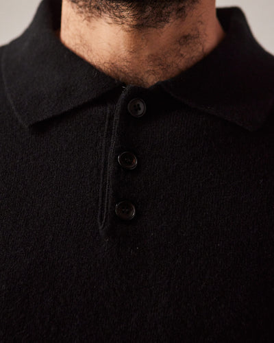 La Paz Eca Knitted Polo, Black