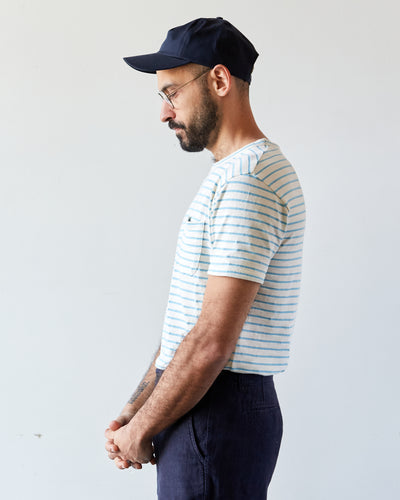 La Paz Guerreriro Tee, Sky Blue Stripes