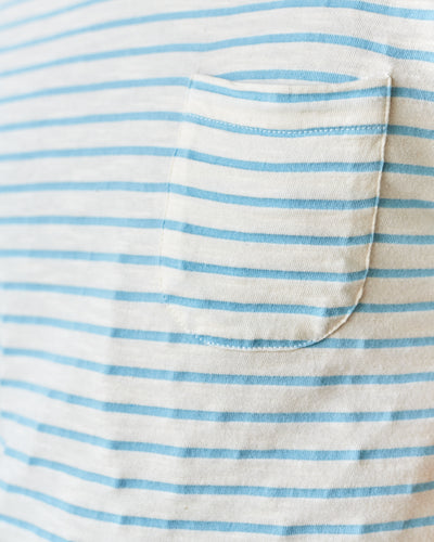La Paz Guerreriro Tee, Sky Blue Stripes