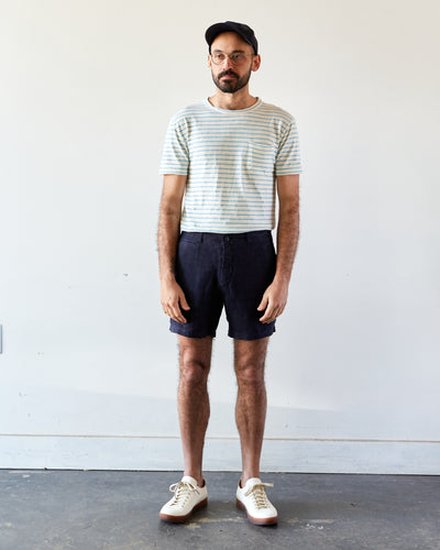 La Paz Guerreriro Tee, Sky Blue Stripes