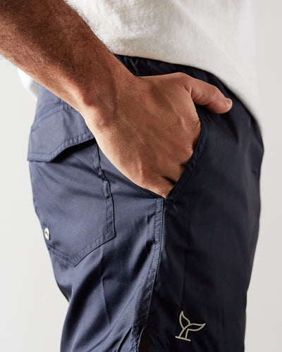 La Paz Morais Swim Shorts, Dark Navy/Ecru Whale
