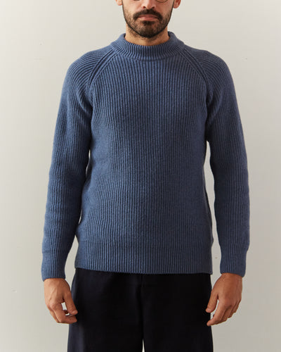 La Paz Prata Mock Neck Sweater, Blue