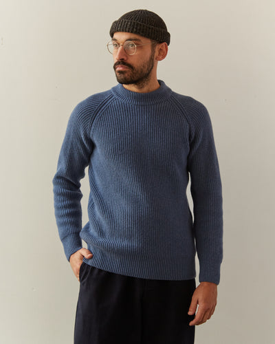 La Paz Prata Mock Neck Sweater, Blue