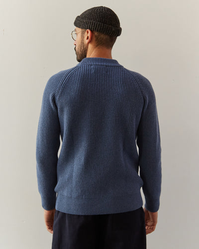 La Paz Prata Mock Neck Sweater, Blue