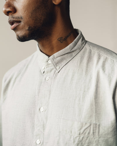 La Paz Branco Shirt, Olive Stripe