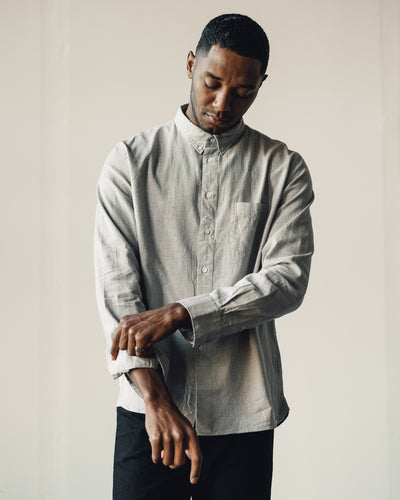 La Paz Branco Shirt, Olive Stripe