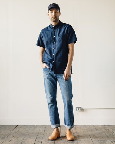 La Paz Castro Shirt, Navy Linen