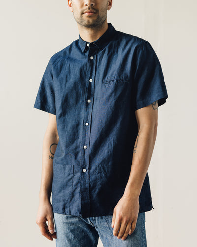 La Paz Castro Shirt, Navy Linen