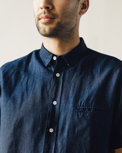 La Paz Castro Shirt, Navy Linen