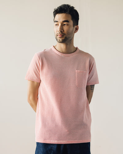 La Paz Guerreiro Tee, Coral Stripes