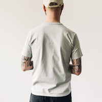 Lady White Unisex Clark Pocket Tee, Stone Grey