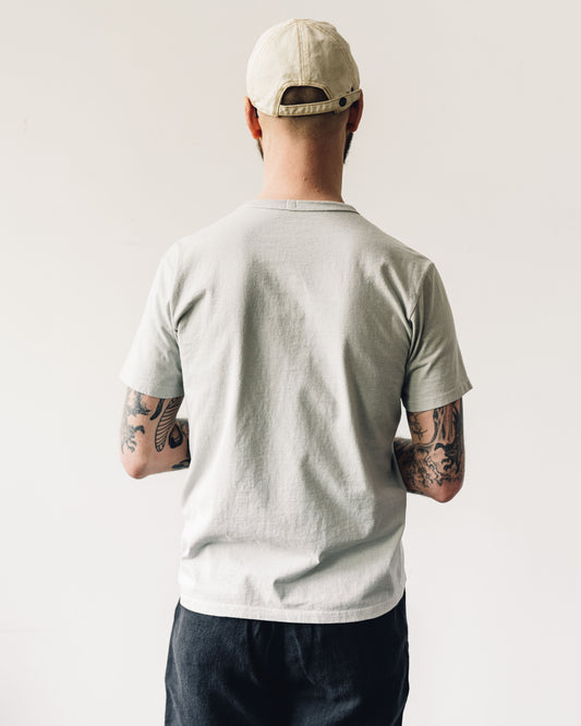 Lady White Unisex Clark Pocket Tee, Stone Grey