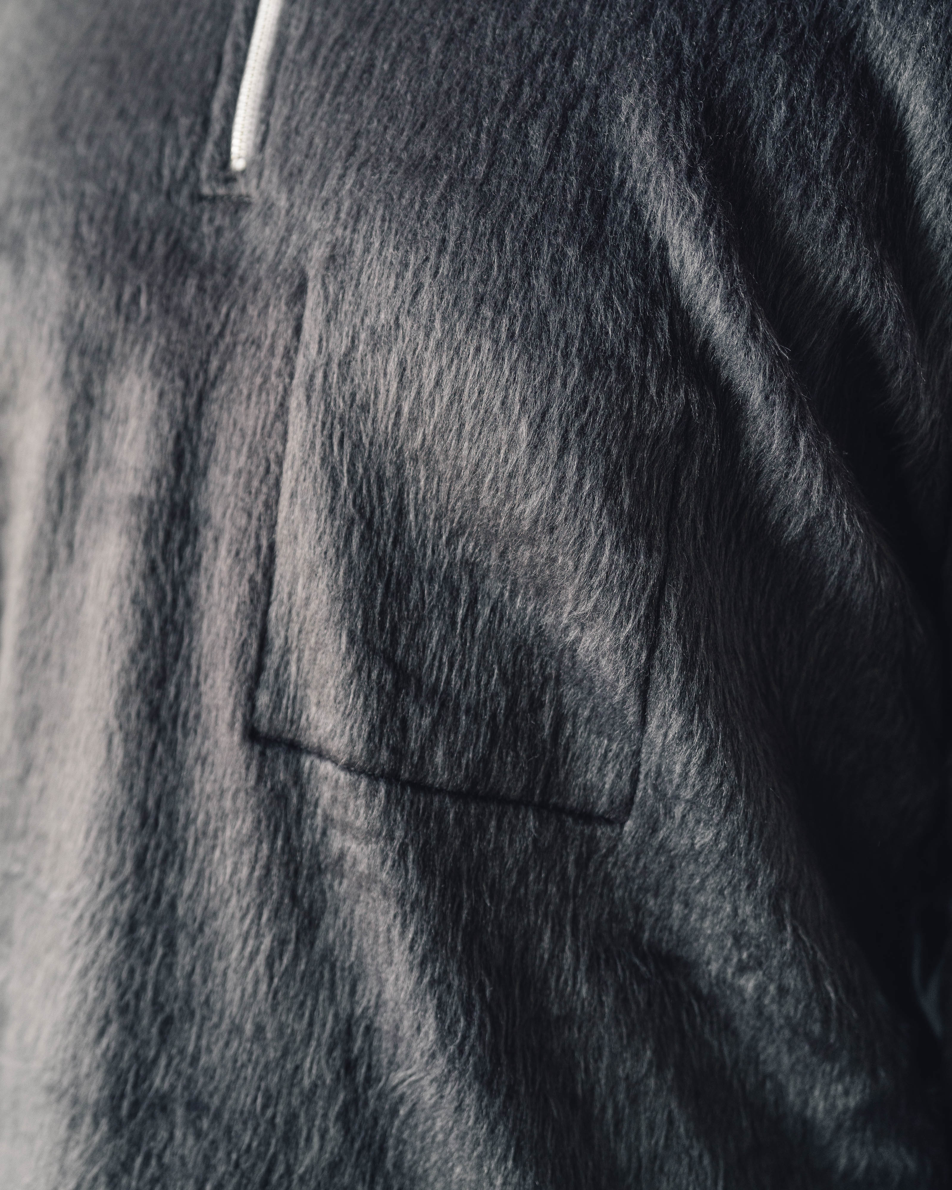 Lady White Co. Furry 1/4 Zip, Steel Grey – Glasswing