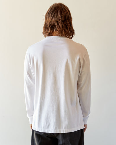 Lady White Boxy L/S T-Shirt, White