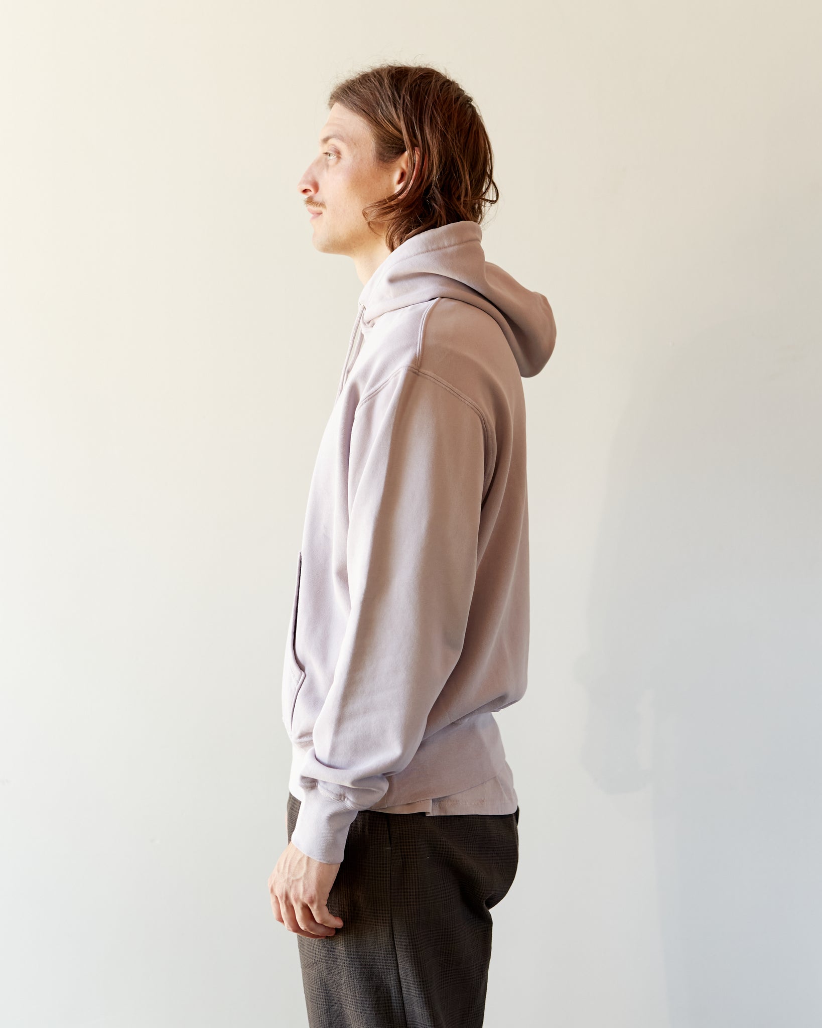 Lady White Classic Fit Hoodie, Greyish Mauve