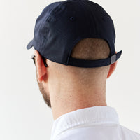 Lady White Cotton Twill Cap, Navy