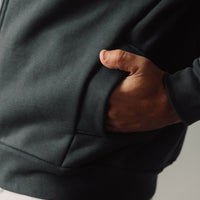 Lady White Heavy Zip Up Sweatshirt, Charcoal