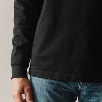 Lady White L/S Rugby T-Shirt, Black