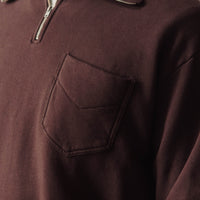 Lady White Quarter Zip Sweatshirt, Raisin