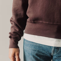 Lady White Quarter Zip Sweatshirt, Raisin