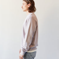 Lady White Relaxed Sweatshirt, Greyish Mauve