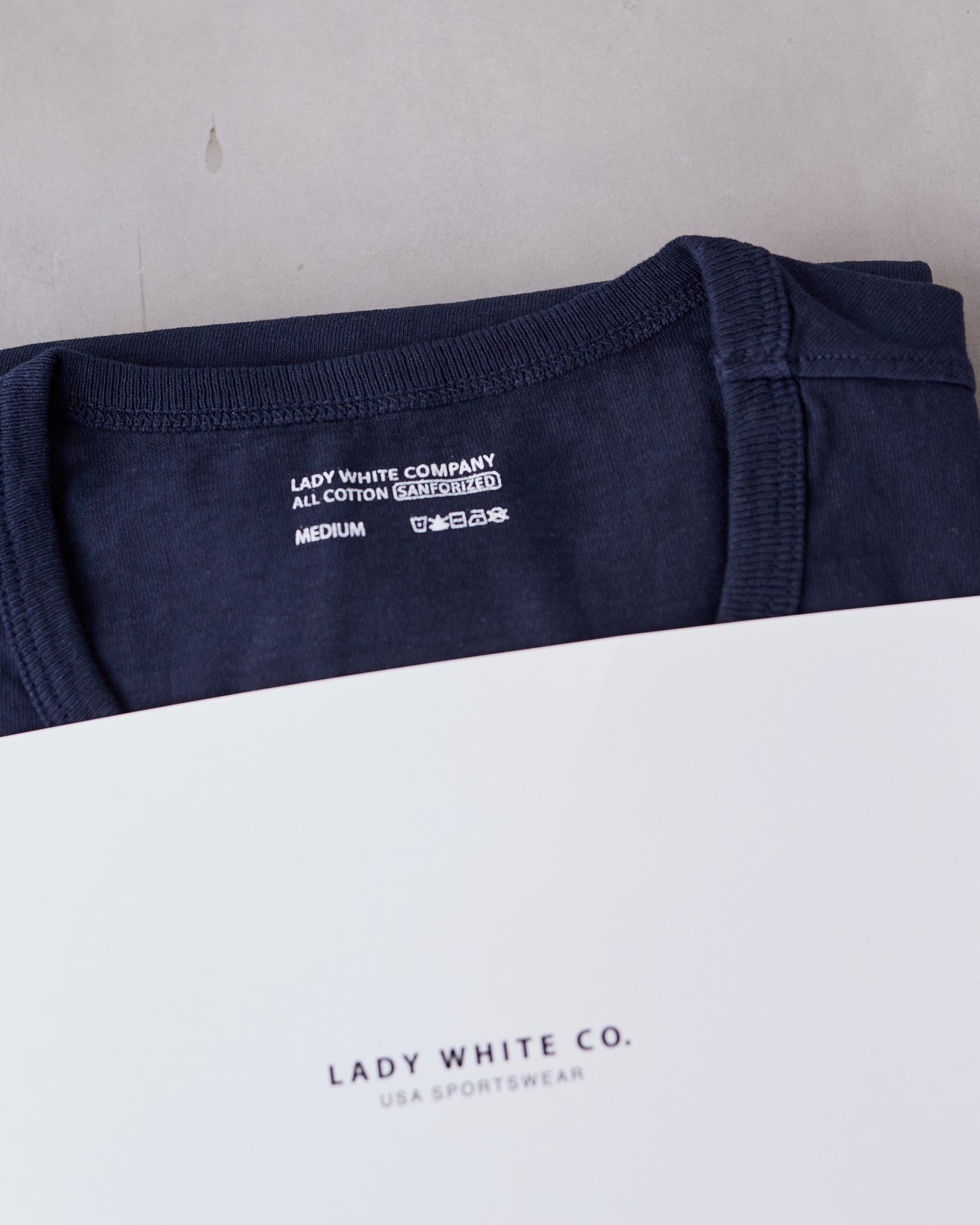 Lady White Our T-shirt, Navy