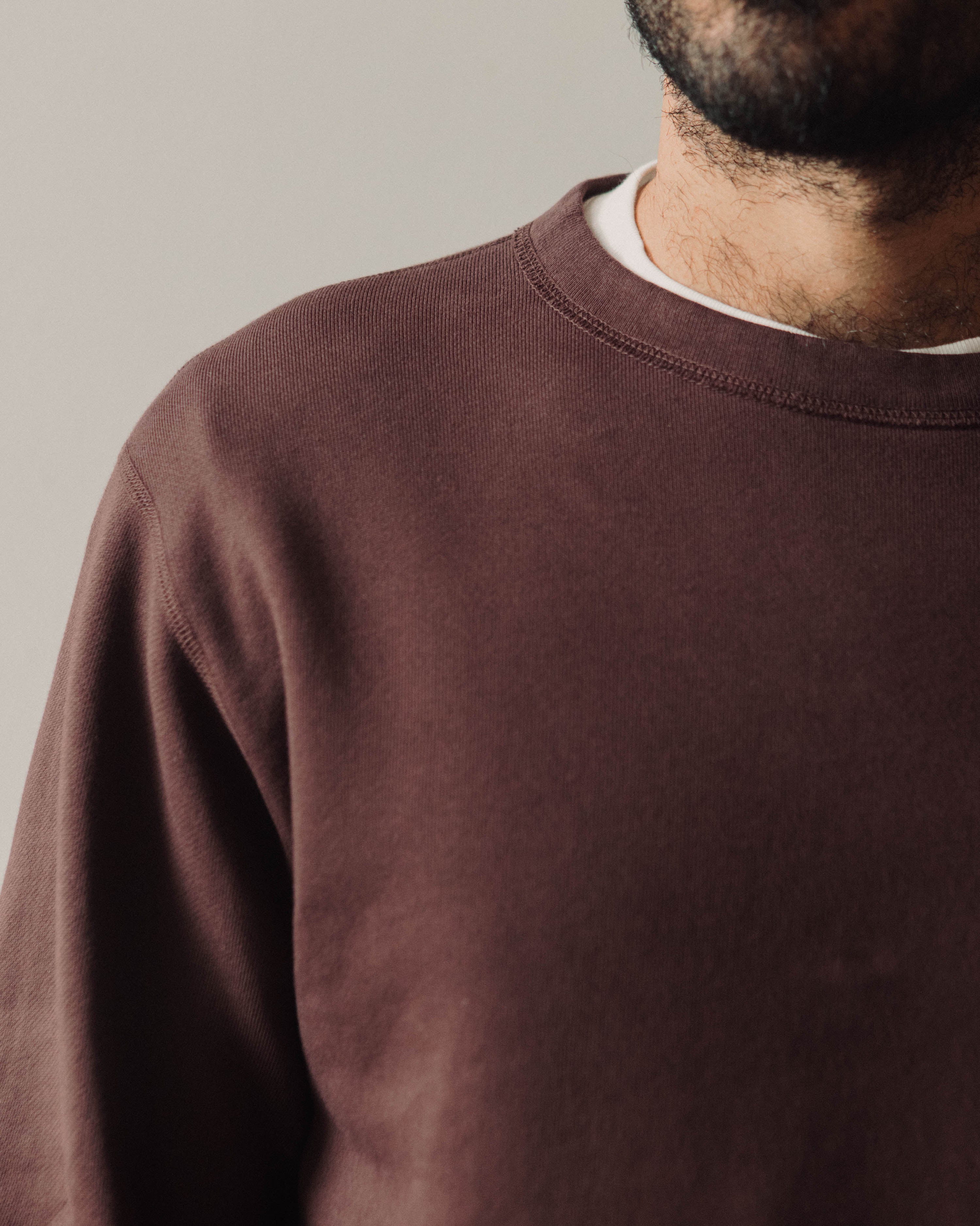 トップス Lady white co. 44Fleece Sweatshirt 42 Lady White '44 Fleece Sweatshirt, Raisin – Glasswing