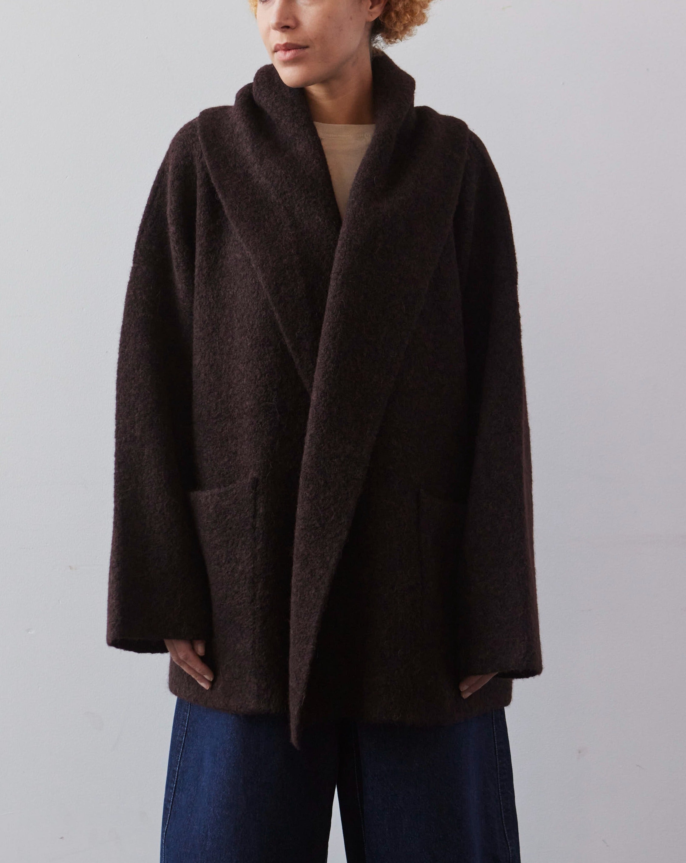 Lauren Manoogian Double Face Coat, Soil | Glasswing