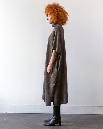 Lauren Manoogian Turtleneck Caftan, Blackened Flax