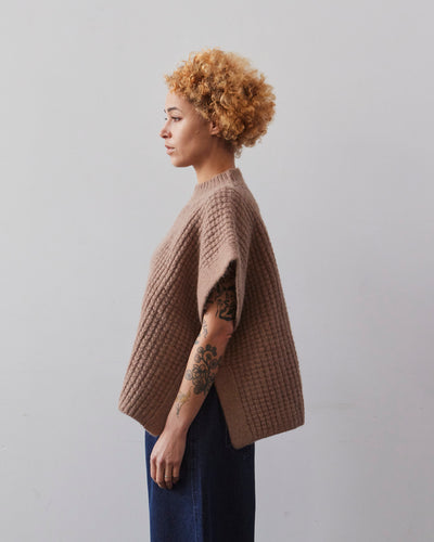Lauren Manoogian Waffle Poncho, Cork